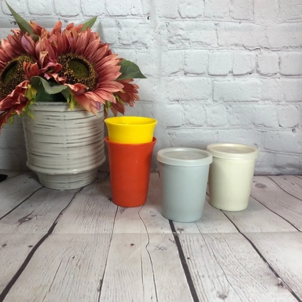 Vintage Tupperware 7oz bell tumblers 6 oz tumbler